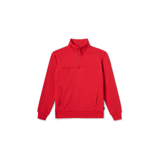 7610087 WOMENS 1/4 ZIP JOB SHIRT RED