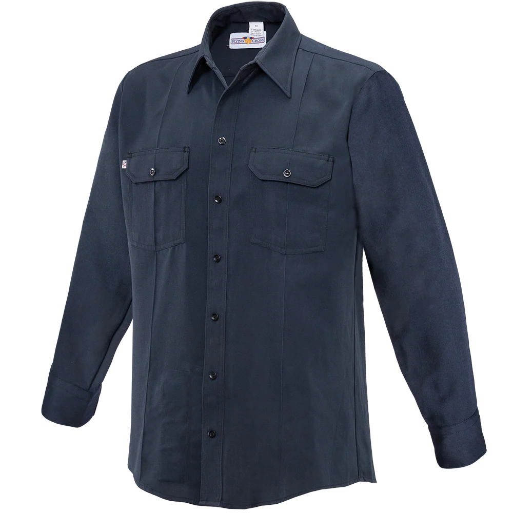 8220 MENS L/S CROSS FR WOVEN SHIRT LAPD NAVY