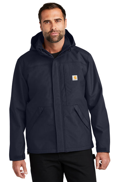 CT104670 TALL CARHARTT STORM DEFENDER JACKET NAVY