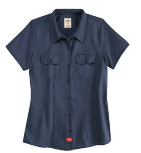 FS57DN DICKIES WOMENS S/S SHIRT DARK NAVY : 2XL