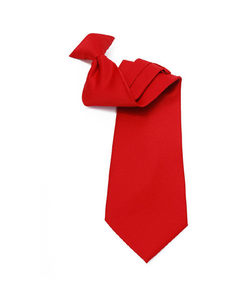 CLIP ON TIE-RED : 18"
