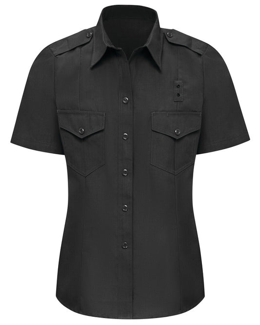 FSC3 WOMENS FIRE CHIEF S/S SHIRT BLACK : 2XL