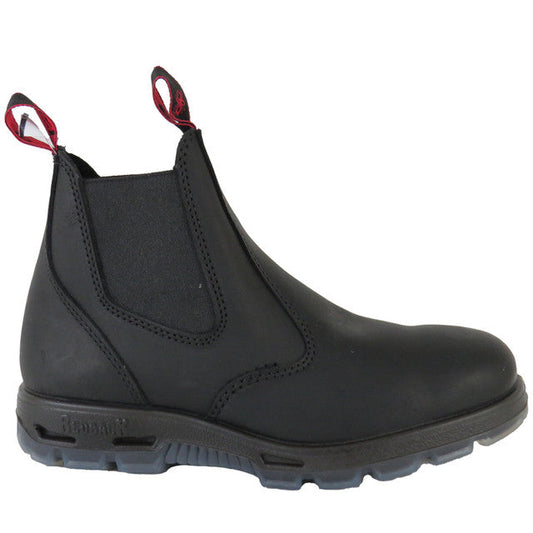 UBBK REDBACK SLIP-ON BOOTS  NO STEEL BLACK