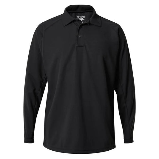 VTX4020P MENS COLDBLACK L/S POLO SHIRT BLACK