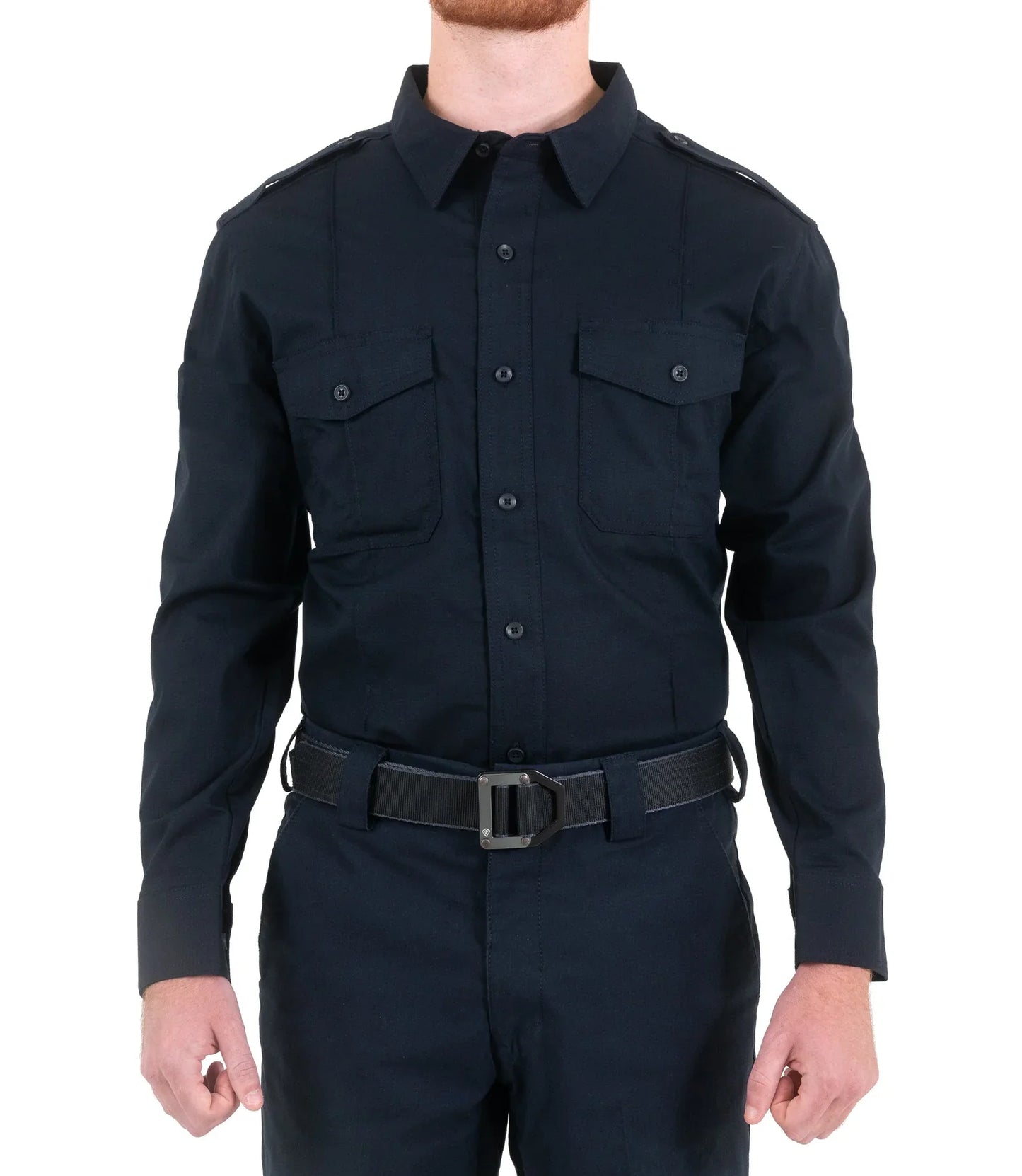 111011 MENS V2 PRO DUTY L/S SHIRT NAVY