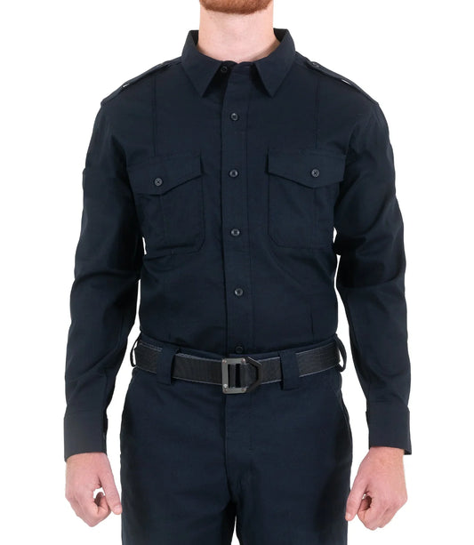 111011 MENS V2 PRO DUTY L/S SHIRT NAVY