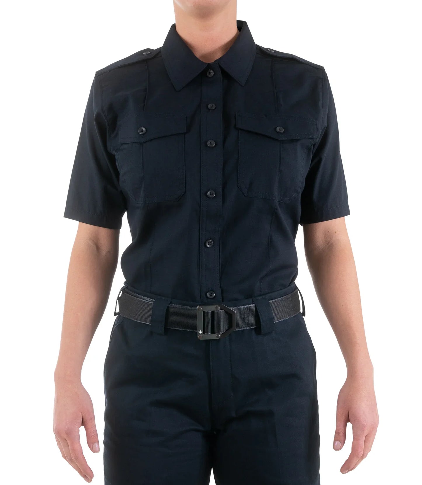 122001 WOMENS V2 PRO DUTY S/S SHIRT NAVY