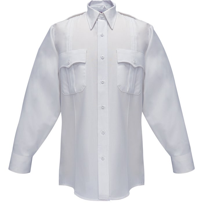 35W54 MENS L/S SHIRT WHITE