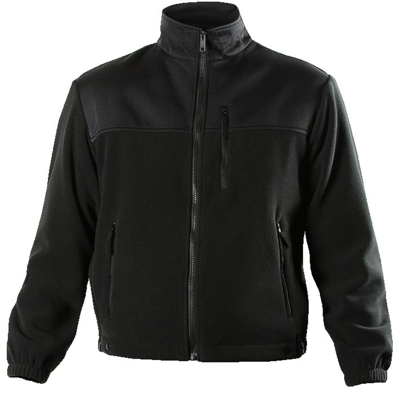 4650 FLEECE JACKET W/PATCH POCKETS BLACK