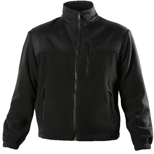4650 FLEECE JACKET W/PATCH POCKETS BLACK