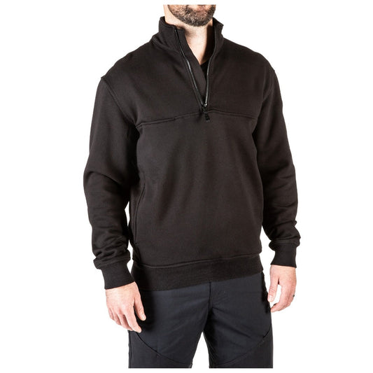 72534 JOB SHIRT 1/4 ZIP BLACK